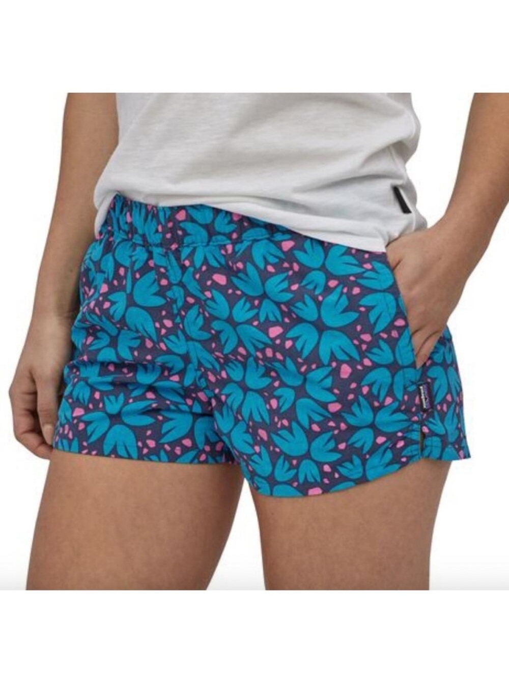 Patagonia Women's Barely Baggies Shorts Floral Pollen
Confetti Dolomite Blue